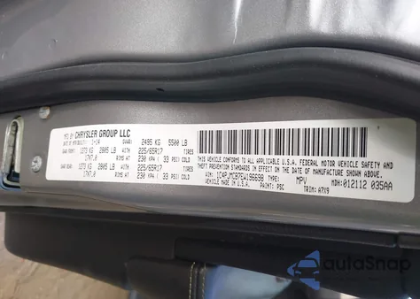 2014 Jeep Cherokee Latitude из США, поврежденный, VIN 1C4PJMCB7EW196698